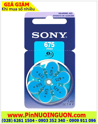 Sony PR44/675; Pin máy trợ thính Sony PR44/675  _Pin máy điếc Sony PR44/675 |HẾT HÀNG 